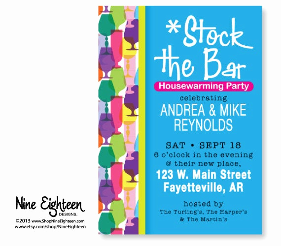 Stock the Bar Invitation Wording Unique Items Similar to Stock the Bar Housewarming Party