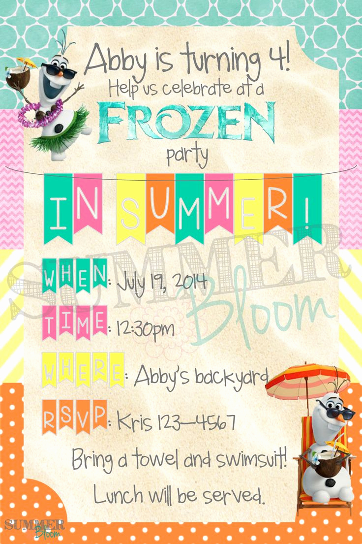 summer party invites