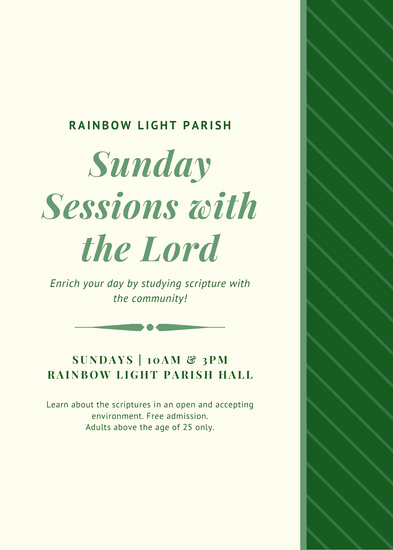 Sunday School Invitation Flyer Fresh Customize 50 Church Flyer Templates Online Canva