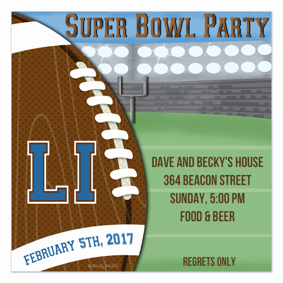 Super Bowl Invitation Template Beautiful Super Bowl Field Invitation Invitations &amp; Cards On Pingg