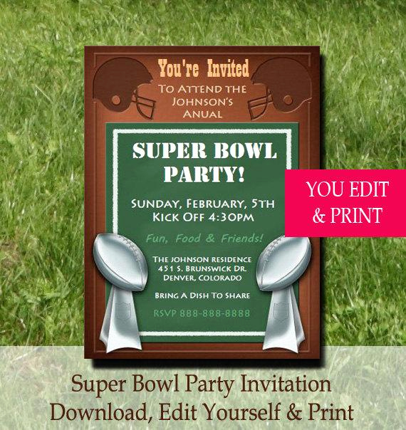 Superbowl Party Invitation Wording Fresh Super Bowl Party Invitation Super Bowl Invitation Football