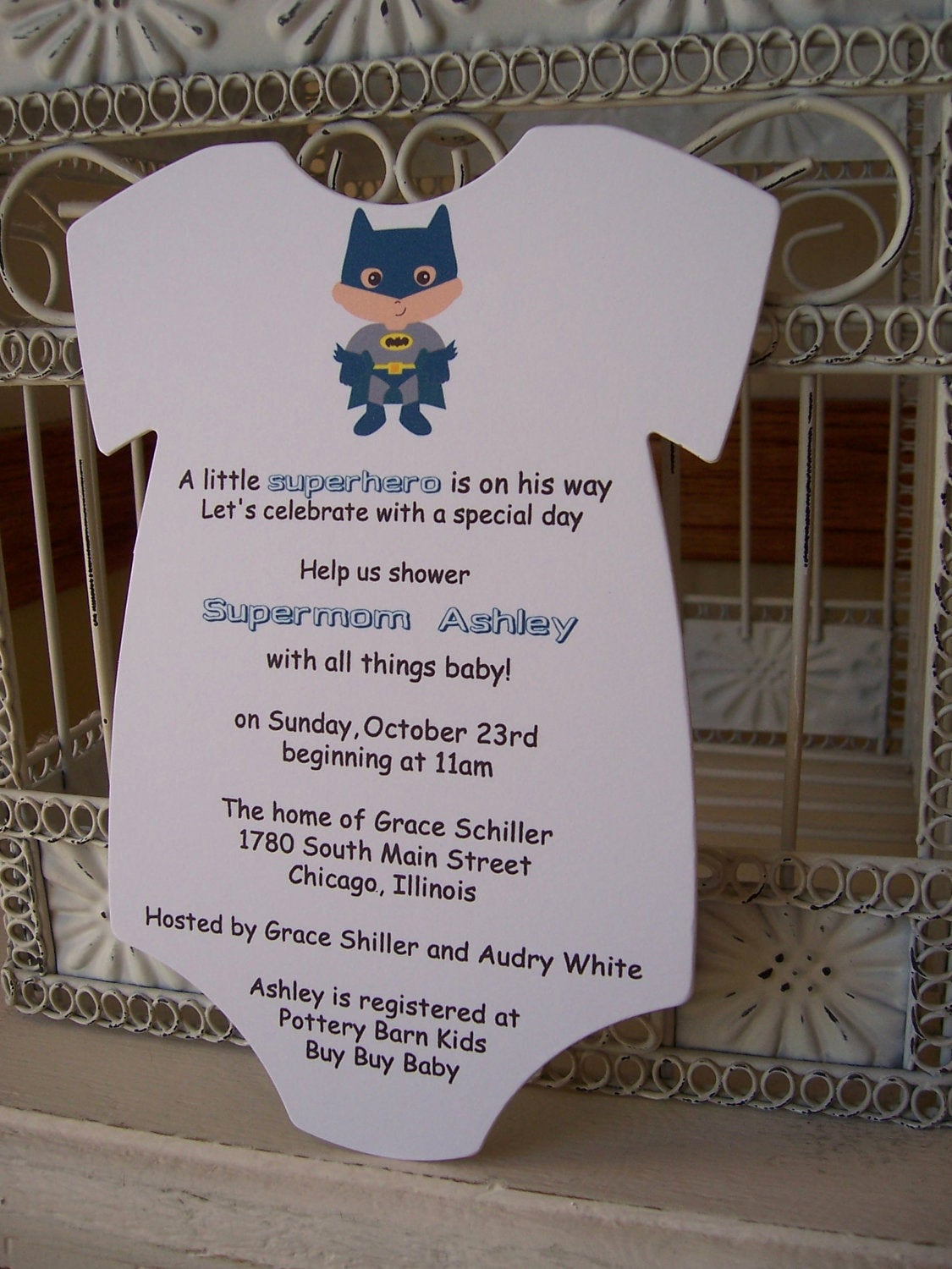Superhero Baby Shower Invitation Templates Unique Superhero Baby Shower Invitation Custom Die Cut