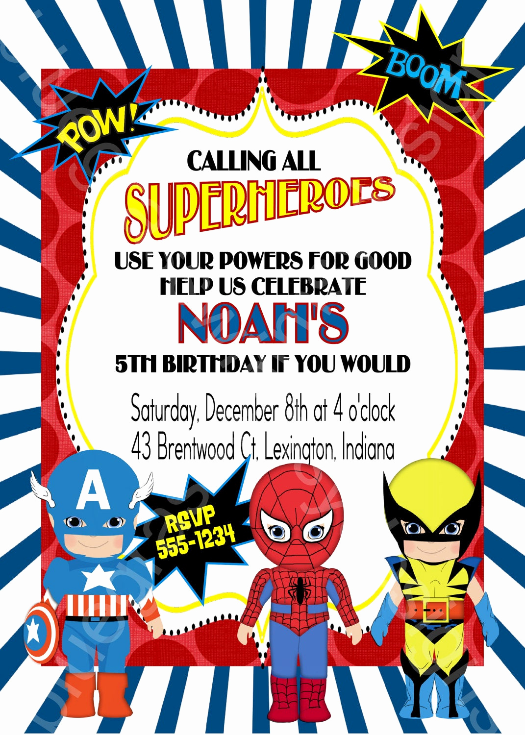 Superhero Birthday Invitation Template New Calling All Superheroes Birthday Party Invitation Boy or