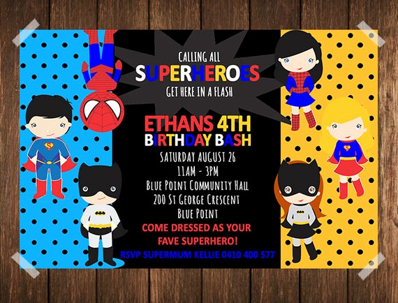 Superhero Invitation Template Download Luxury Superhero Birthday Invitation Superhero Invitation