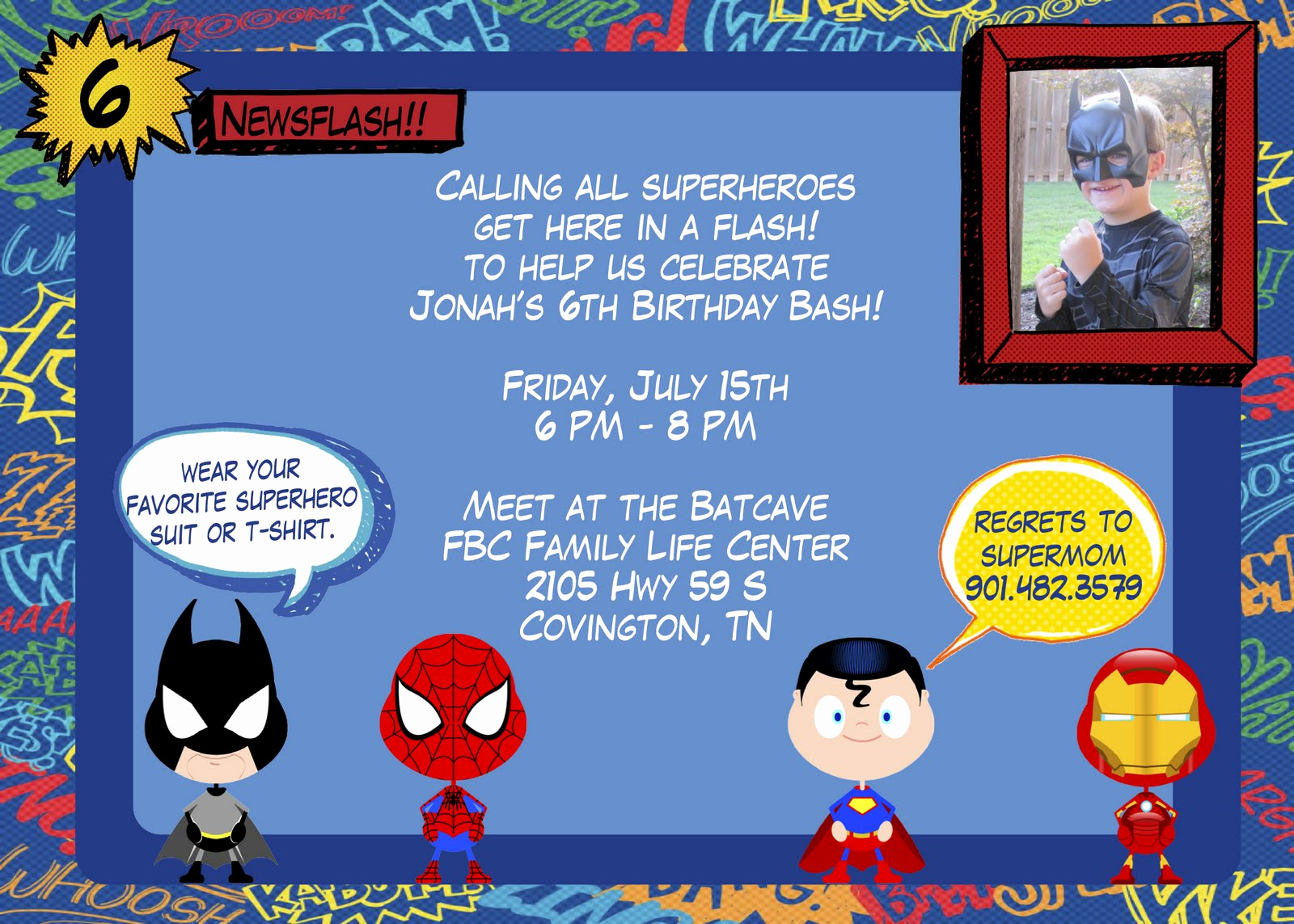 Superhero Invitation Template Free Lovely Superhero Birthday Invitation Templates