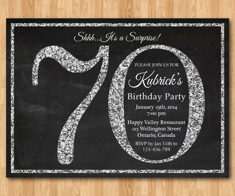 Surprise 70th Birthday Invitation Wording Elegant 15 70th Birthday Invitations Design and theme Ideas