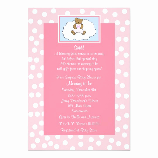 Surprise Baby Shower Invitation Best Of Surprise Baby Shower Invitation Teddy Bear