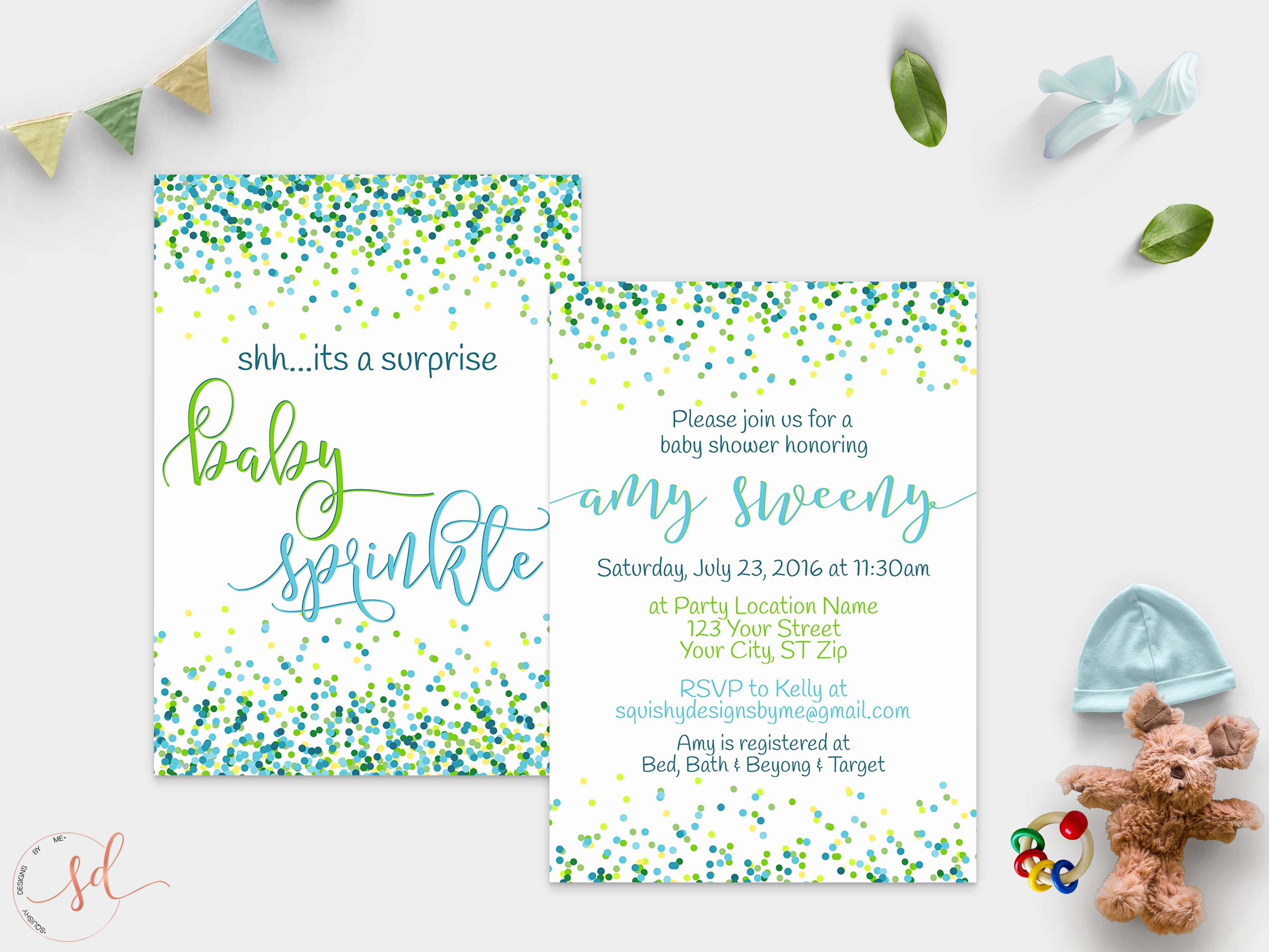 Surprise Baby Shower Invitation Best Of Surprise Baby Sprinkle Invitation Boy Baby Shower Confetti