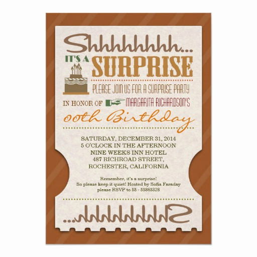 Surprise Birthday Invitation Wording Lovely Surprise Birthday Party Unique Typography Invites