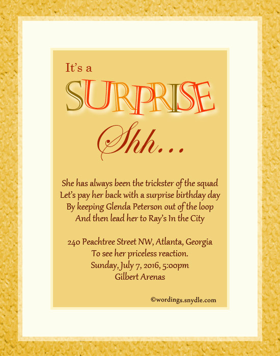Surprise Birthday Invitation Wording New Ideas to Surprise Your Bridesmaids – Ruize Clothing
