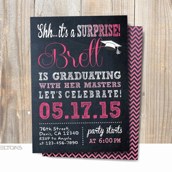 Surprise Graduation Party Invitation Wording Fresh Graduation Invitation Surprise Party Invitation Graduation