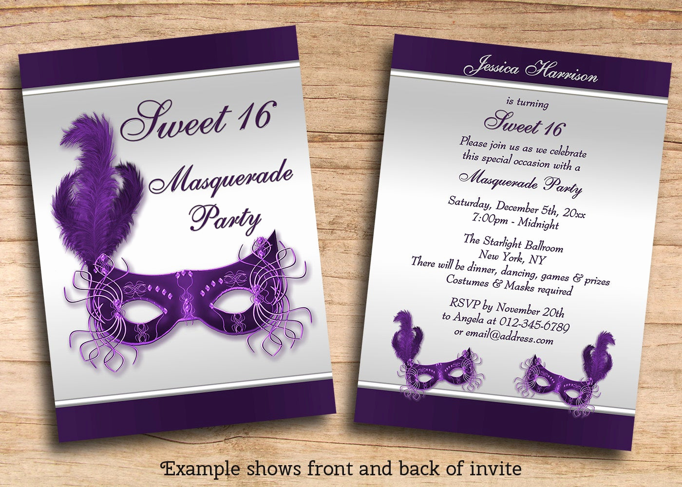 Sweet 16 Invitation Wording Awesome Items Similar to Printable Sweet 16 Masquerade Party