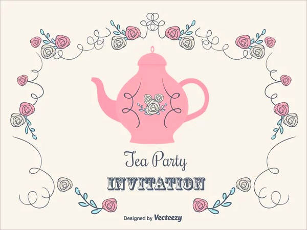 Tea Party Invitation Template Free Fresh 16 Free Party Invitations Psd Ai Eps Ai
