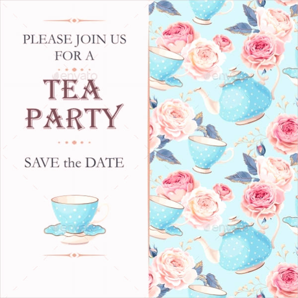 Tea Party Invitation Templates Elegant 9 Tea Party Invitation Templates Free Download