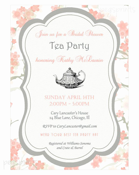 Tea Party Invitation Templates Elegant Best 25 High Tea Invitations Ideas On Pinterest