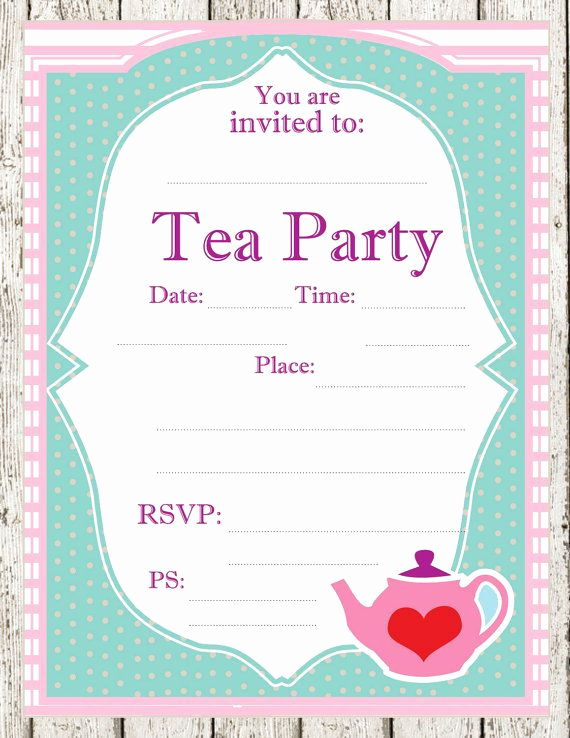 Tea Party Invitation Templates New 12 Cool Mad Hatter Tea Party Invitations