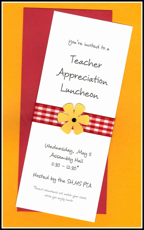 Teacher Appreciation Lunch Invitation Luxury Teacher Appreciation Mikila Carroll Not Sure who is Over