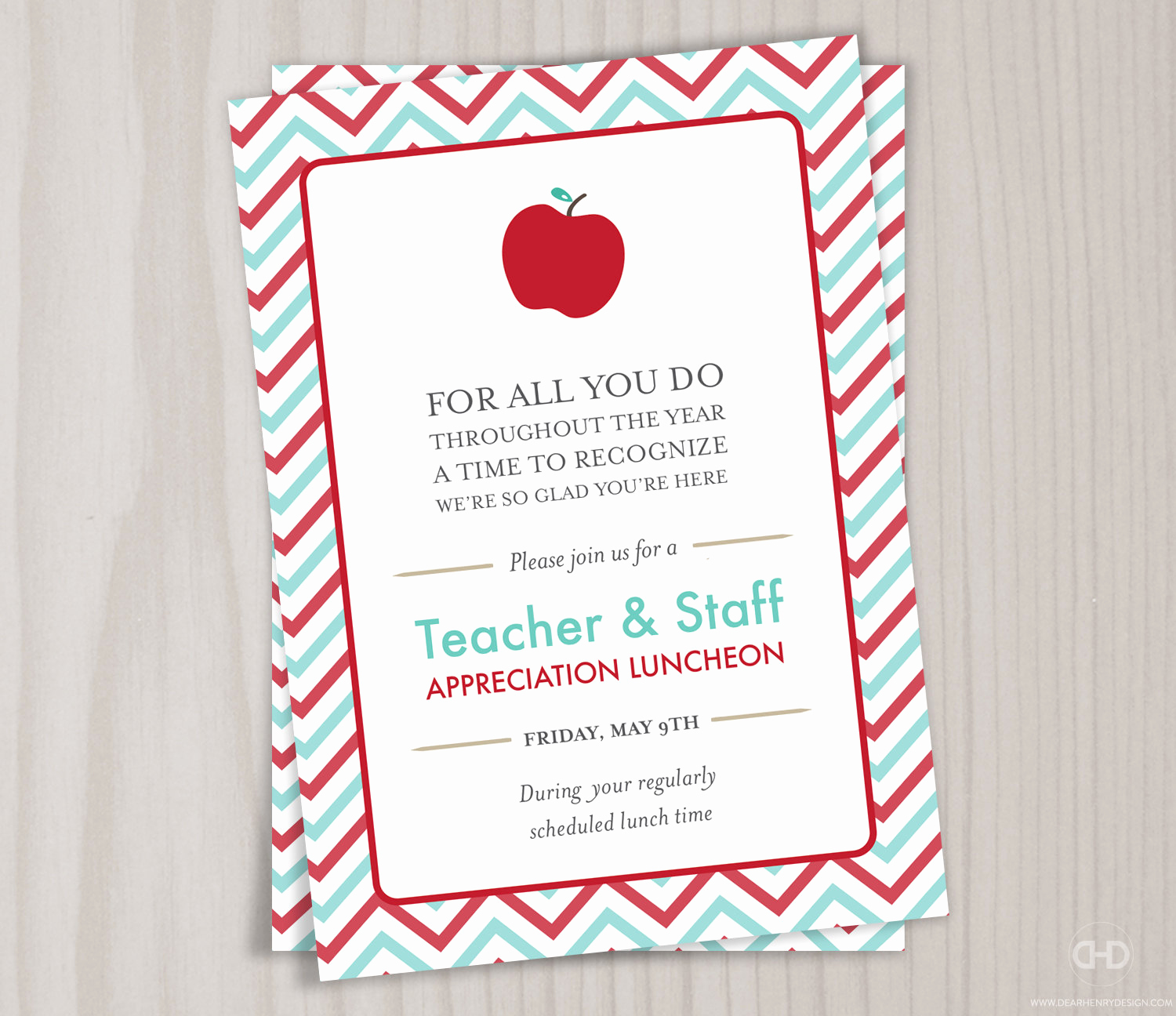 Teacher Appreciation Luncheon Invitation Wording Awesome Teacher Appreciation Invitation Printable Teacher Thank You