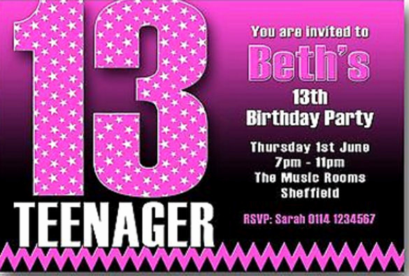 Teenage Birthday Invitation Wording Elegant Birthday Invitation for Teenagers