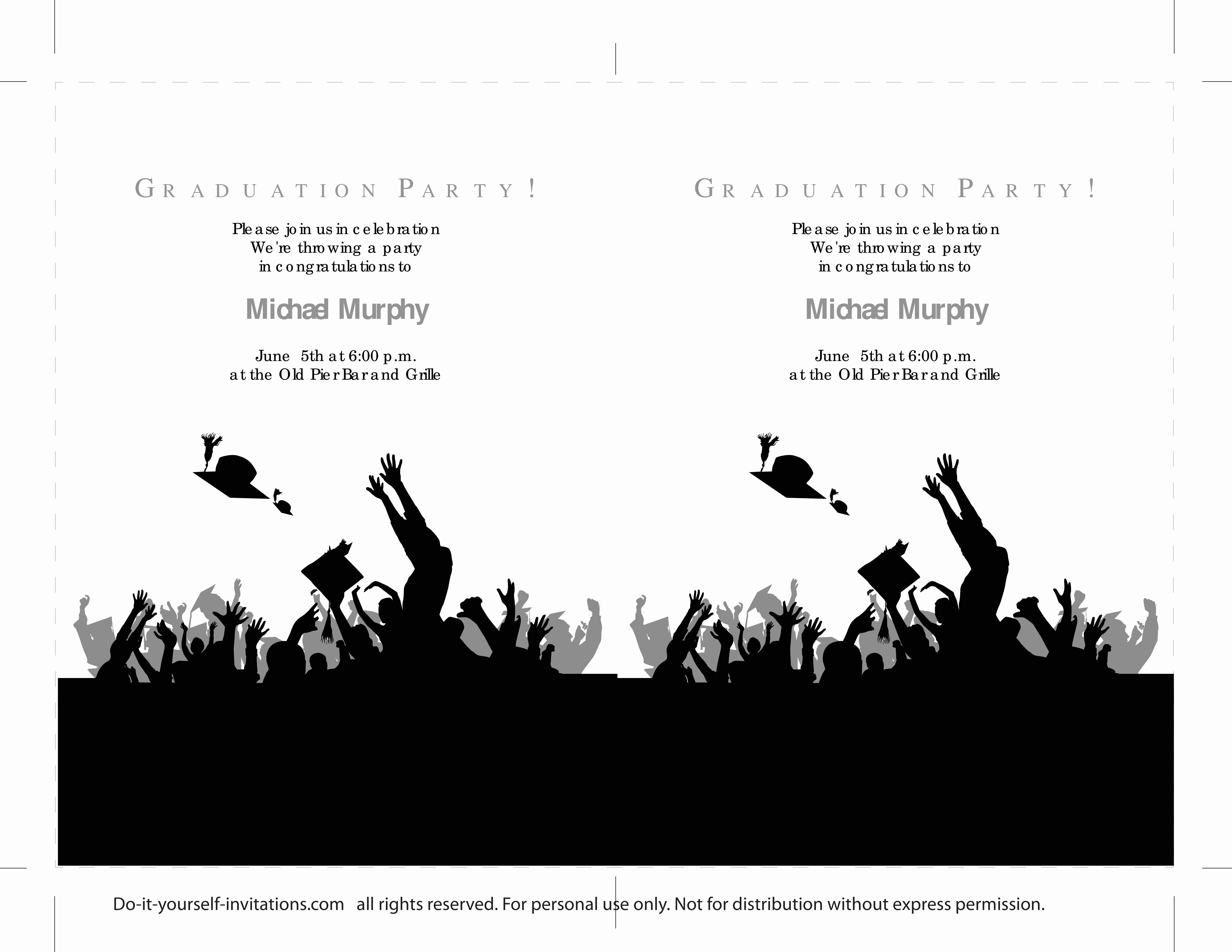 Template for Graduation Invitation Lovely 40 Free Graduation Invitation Templates Template Lab
