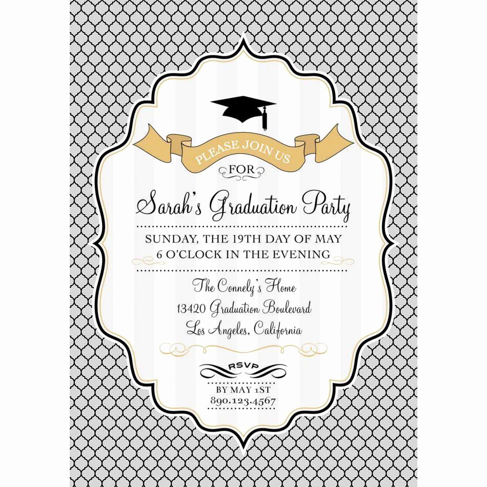 Template for Graduation Party Invitation Fresh Graduation Invitation Templates Free Photoshop