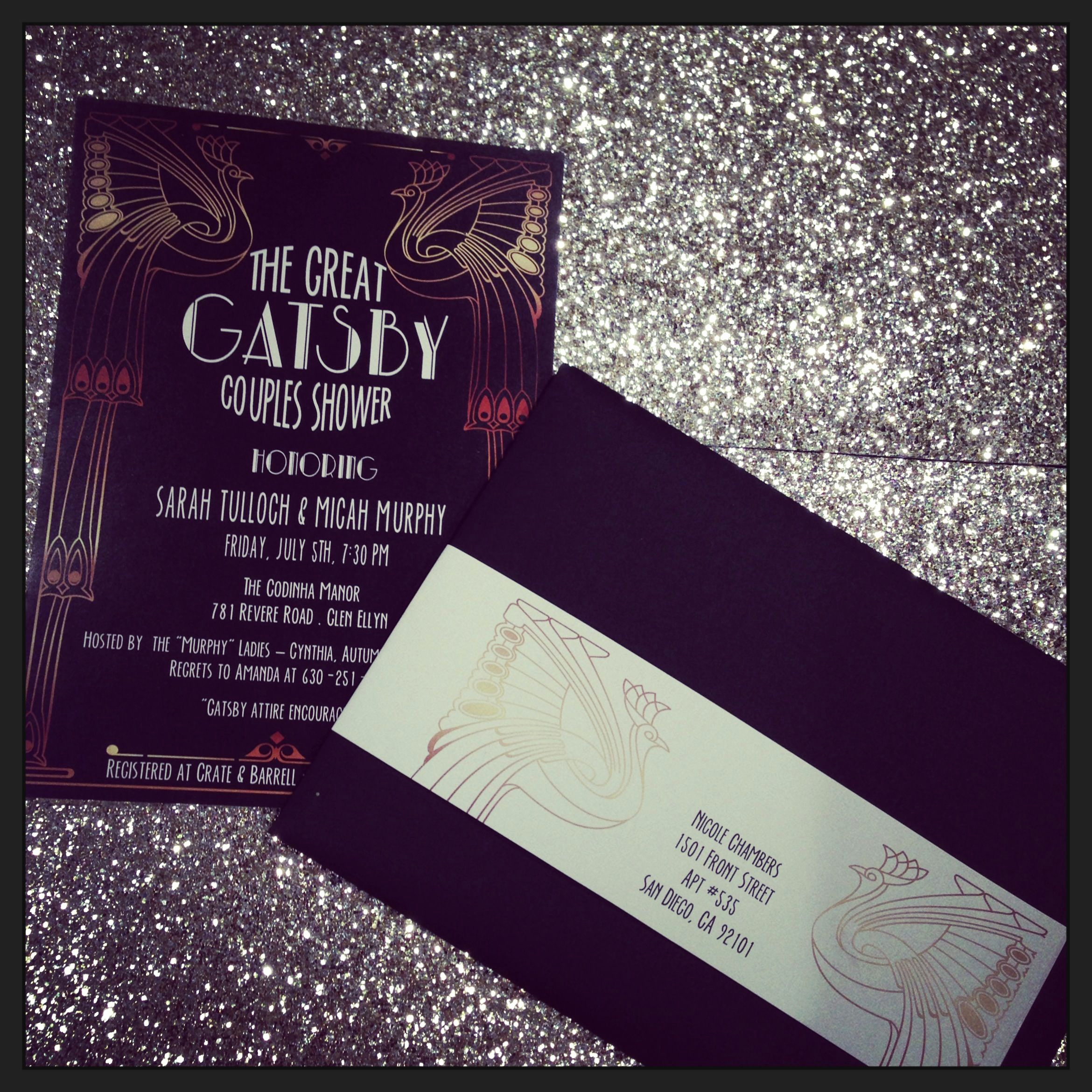 The Great Gatsby Invitation Best Of Great Gatsby Party Invite