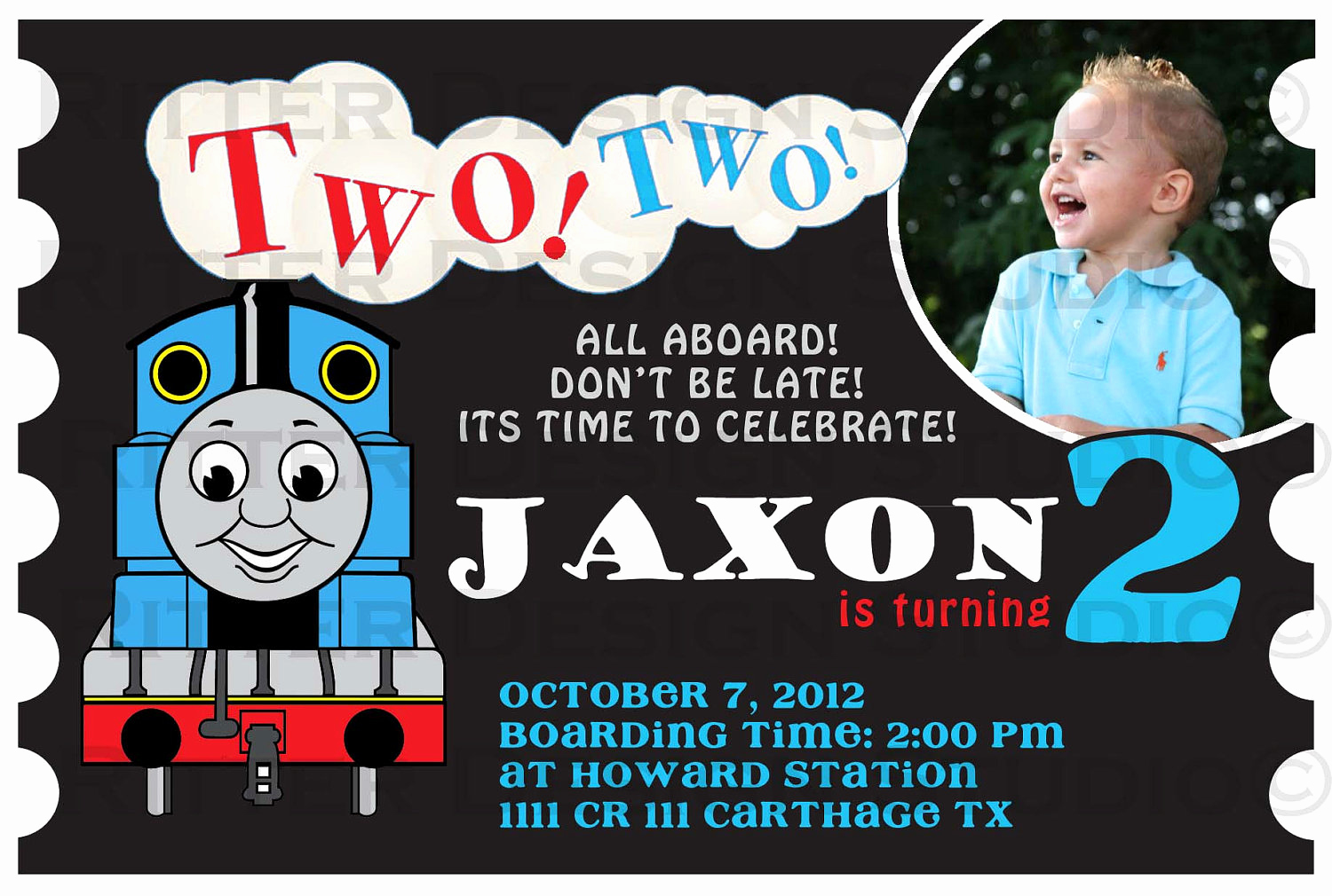 Thomas the Train Invitation Template Best Of Thomas the Train Birthday Invitation Printable On Storenvy
