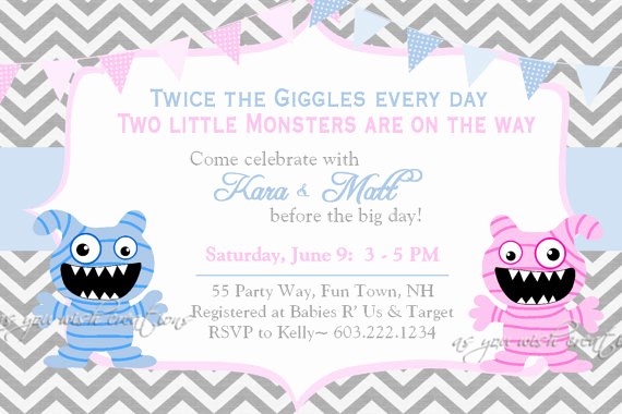 Twin Baby Shower Invitation Ideas Inspirational Baby Shower Invitation Ideas for Twins