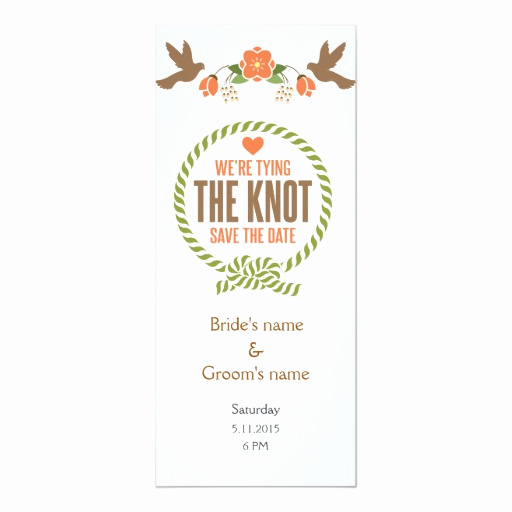 Tying the Knot Wedding Invitation New Tying the Knot Floral Bir Wedding Invitation