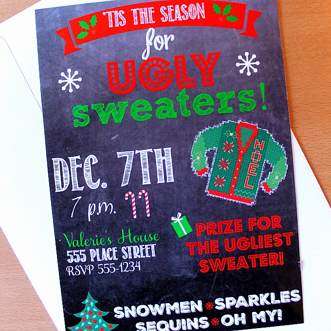 Ugly Sweater Contest Invitation Best Of Ugly Sweater Gift Tag Printable Oh My Creative