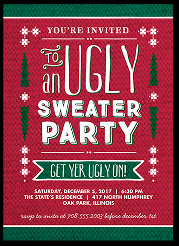 Ugly Sweater Invitation Ideas Unique Invitations &amp; Personalized Invitations