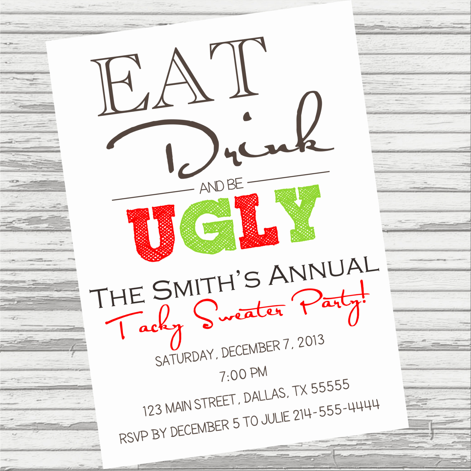 Ugly Sweater Invitation Template Free New 26 Of Sweater Template Printable