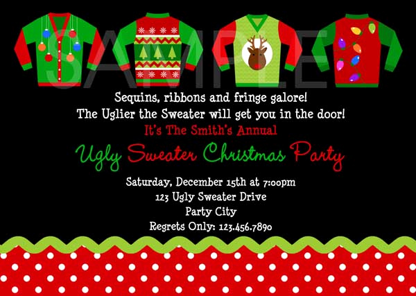 Ugly Sweater Party Invitation Best Of Ugly Christmas Sweater Party Ideas Christmas Celebration