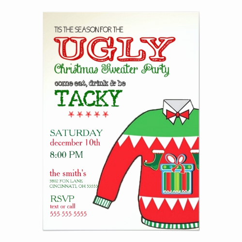 Ugly Sweater Party Invitation Wording Fresh Ugly Christmas Sweater Party Ideas &amp; Invitations