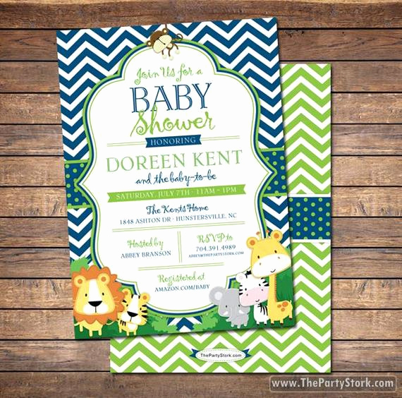 Unique Baby Shower Invitation Ideas Fresh Safari Baby Shower Invitation Jungle Safari Baby Shower