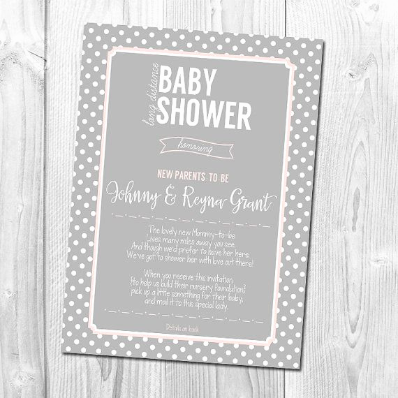 Virtual Baby Shower Invitation Wording Beautiful Long Distance Baby Shower Invitation Wedding