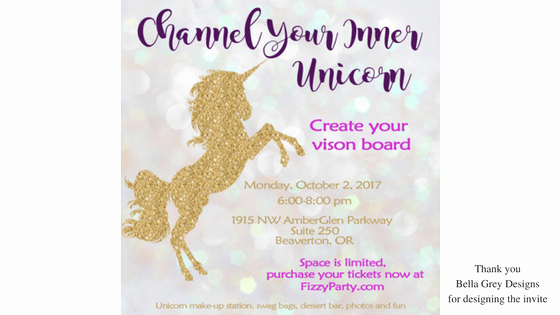 Vision Board Party Invitation Best Of Unicorn Vision Board Party