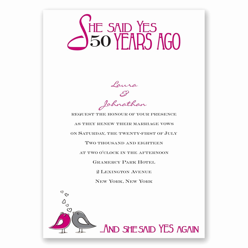 Vow Renewal Invitation Wording Best Of Years Ago Vow Renewal Invitation
