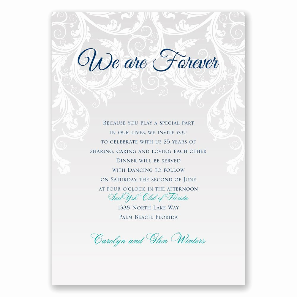 Vow Renewal Invitation Wording Inspirational We are forever Vow Renewal Invitation