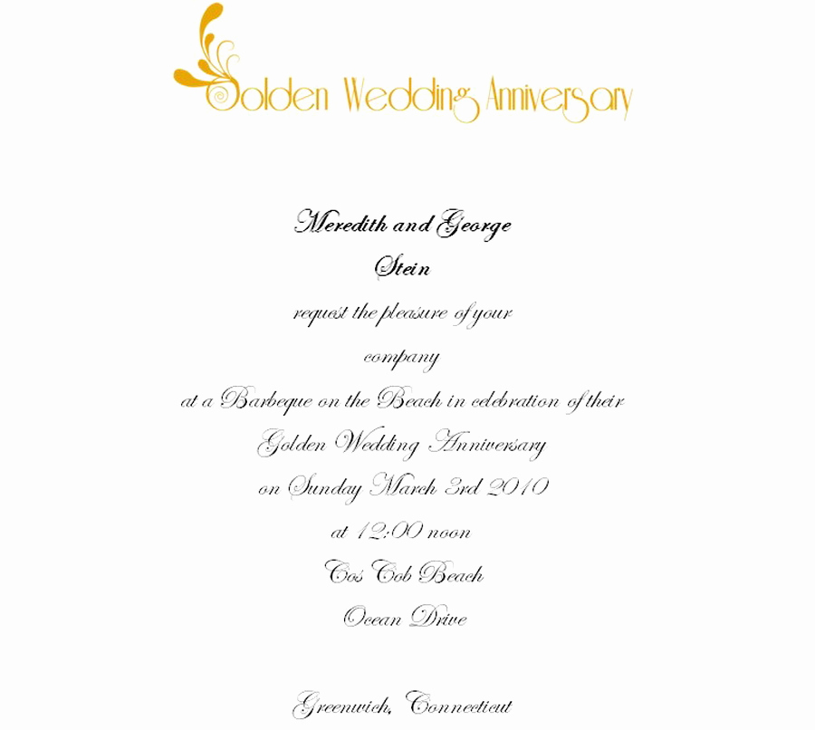 Wedding Anniversary Invitation Wording Awesome Wedding Free Suggested Wording by theme
