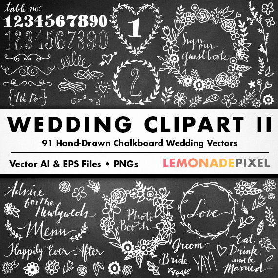 Wedding Invitation Clip Arts Best Of Chalkboard Wedding Clipart Ii Diy Wedding Invitation