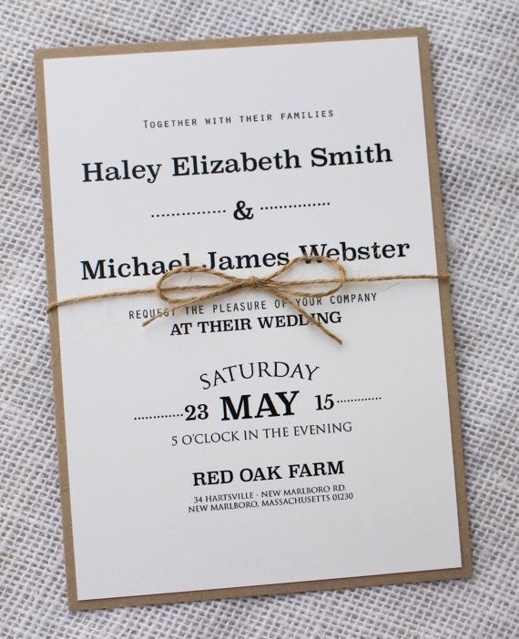 Wedding Invitation Design Ideas Awesome Modern Wedding Invitation Rustic Chic Wedding Invitation