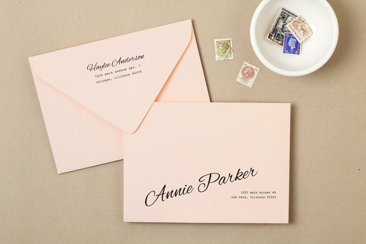 Wedding Invitation Envelopes Templates Luxury Printable Wedding Envelope Template Instant Download Peach