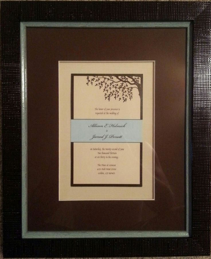 Wedding Invitation Framing Ideas Beautiful 39 Best Framed Wedding Memorabilia Images On Pinterest