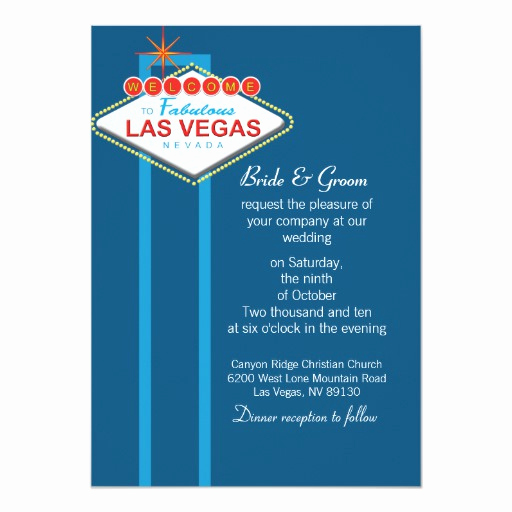Wedding Invitation Las Vegas Awesome Las Vegas Wedding Invitation