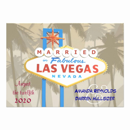 Wedding Invitation Las Vegas Inspirational Las Vegas Wedding Invitations 5&quot; X 7&quot; Invitation Card