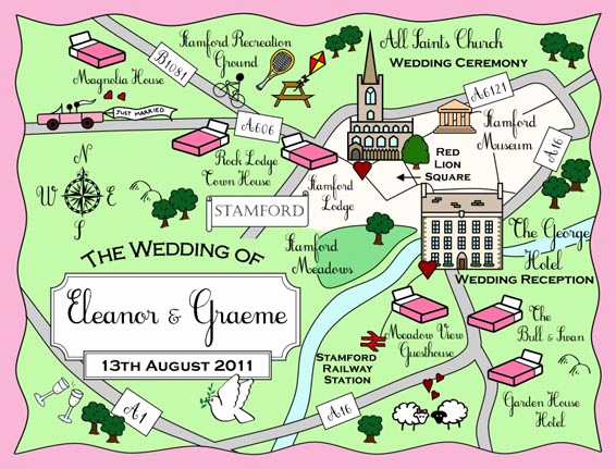 Wedding Invitation Map Creator Fresh Cute Maps Quirky Cute Wedding Stationery Save the Dates