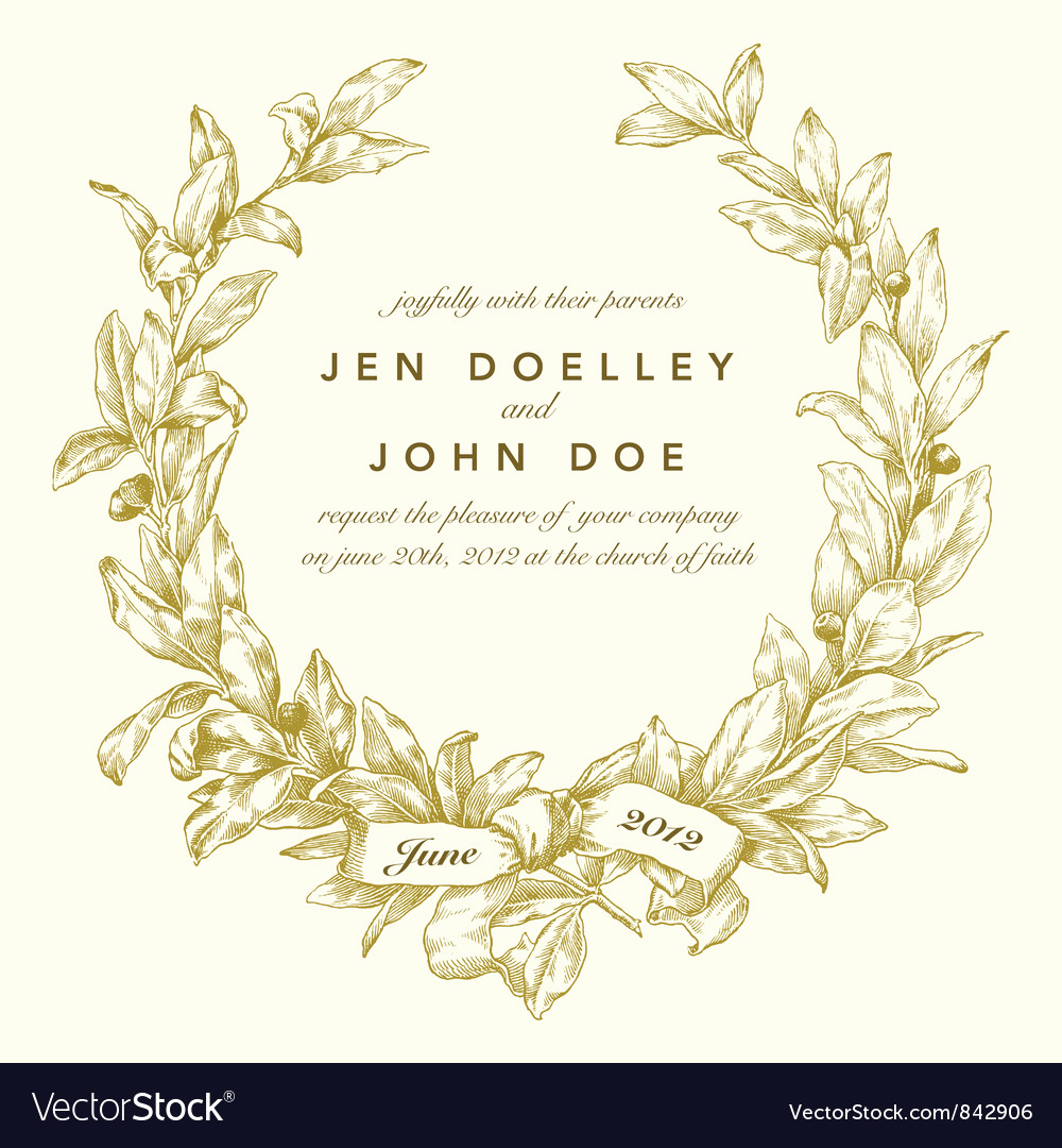 Wedding Invitation Templates Downloads Lovely Wedding Invitation Templates Royalty Free Vector Image