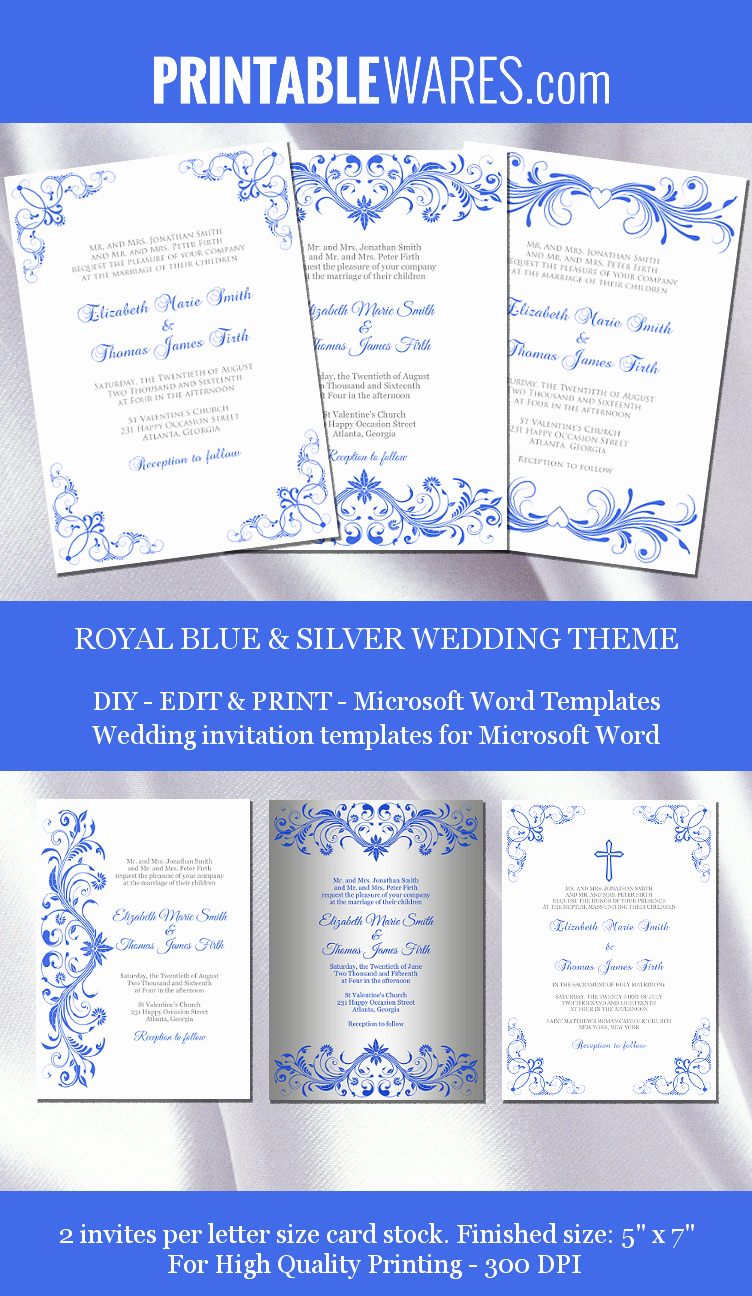 Wedding Invitation Templates Word Inspirational Royal Wedding Invitation Templates