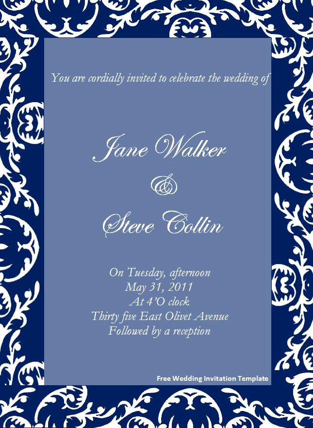 Wedding Invitation Templates Word Lovely Invitation Template Word